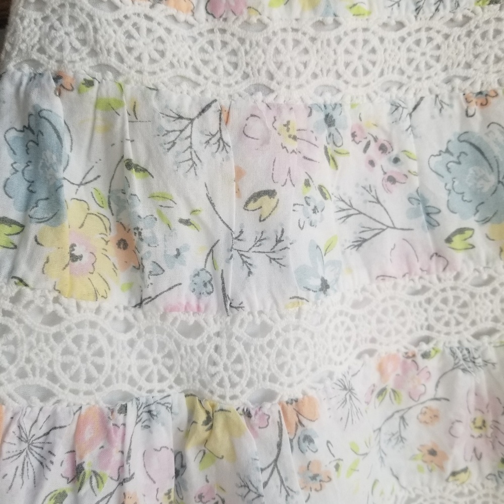 🌺NWT WHITE FLOWER  DRESS - Picture 5 of 8